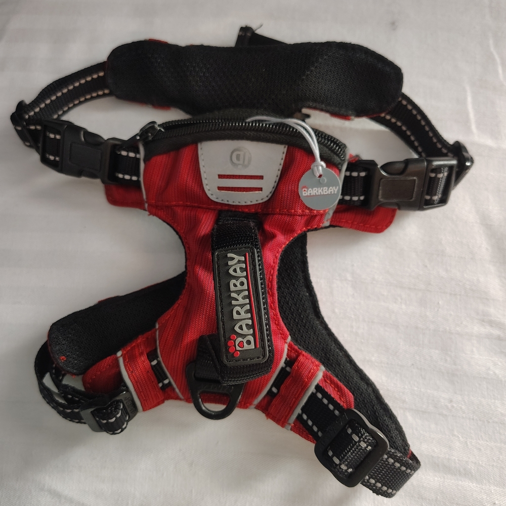 Barkbay Medium Red Dog No Pull Harness with Secure Fit - Picture 5 of 7